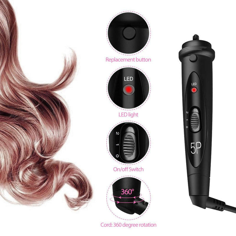 5p Ceramic Hair Curler Hair Care Straight Hair Pull Straight Clip Electric Hair Hair Curler